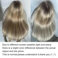 thumbnail image 3 of Ash Blonde Ombre Lace Front Wig Human Hair Bob Wig Short Highlight Balayage Straight 13x4 HD Lace Front Human Hair Wigs For Women Pre Plucked 180 Density 12Inch, 3 of 5