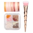 thumbnail image 4 of Paleta De Sombras De Ojos, Paleta De Rubor Resaltador, Regalo De Cumpleaños Pigmentado Para Mujeres Y Niñas Para Fiestas De Citas Cergrey 02, 4 of 8