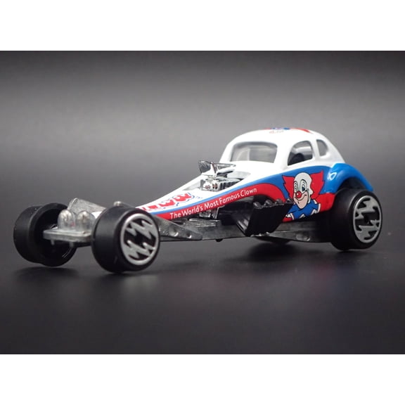 Open Box VW VOLKSWAGEN BEETLE BUGABOO DRAGSTER BOZO CLOWN 1:64 SCALE DIECAST MODEL CAR