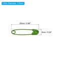 thumbnail image 2 of Uxcell Safety Pins 0.98 Inch Metal Small Sewing Pins Green 500Pcs, 2 of 5