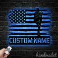 thumbnail image 2 of Handmadetneonsign Custom Name Baseball Player Metal Wall Art LED Light - Softball Player Home Decor, 2 of 5