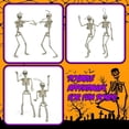 thumbnail image 6 of Halloween Posable Skeleton Decorations 90cm Life Size Human Skeleton Ornament with Movable Joints Hanging Skull Decor for Haunted House Yard Indoor Outdoor Halloween Party Decoration, 6 of 7