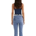 thumbnail image 2 of ZAXARRA Women´s Summer Cami Tops Sleeveless Square Neck Bow Front Lace Patchwork Camisole, 2 of 7