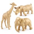 thumbnail image 4 of Fiudx Ofertas del día Versión dorada simulación bosque zoológico modelo jirafa ornamento regalo juguete, 4 of 7