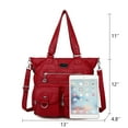 thumbnail image 3 of Angelkiss Purses Handbags for Women PU Tote Satchel Bags for Women Pockets Shoulder Bag, 3 of 5