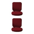 thumbnail image 2 of Guardoinrt Soft and Breathable Swivel Chair Cover Seating Experience Wine Red Backrest + Cushion Cover 2Set, 2 of 6