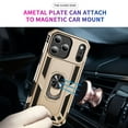 thumbnail image 3 of ELEHOLD Hybrid Rugged Case for iPhone 17 Pro Max Full Body Protection with Metal Magnetic 360° Rotating Ring Holder Kickstand Shockproof Heavy Duty Case for iPhone 17 Pro Max,Gold, 3 of 6