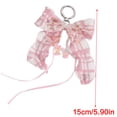 thumbnail image 3 of Aesthetic keychains Purse Handbag Backpack Bag Pendant Charms Pearls Bows Keychains Charms Car Keyring for Women Girls, 3 of 9