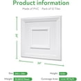 thumbnail image 5 of PVC Ceiling Tiles, 2'x2' Glue Up Ceiling Panel Popcorn Textured White to Prevent Breakage Cover 48 Sq. Ft, Pack of 12 Tiles, 5 of 9