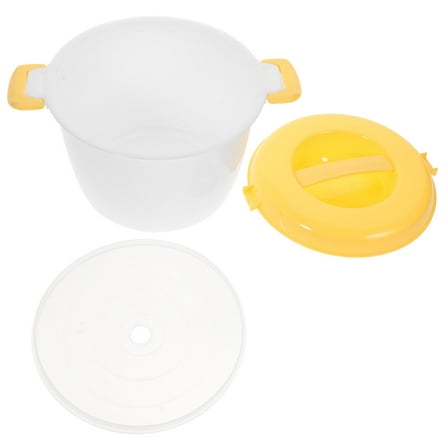 Mobestech Portable Blue Rice Cooker for Microwave Container Perfect for Rice Vegetables Pasta