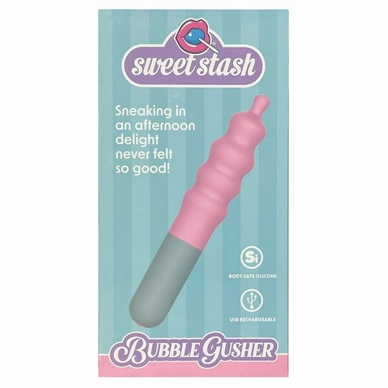 Sweet Stash Bubble Gusher Bullet Vibrator, Rainbow