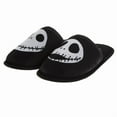thumbnail image 3 of Disney Nightmare Before Christmas Slippers Cozy Halloween House Shoes Size Little Kid Big Kid Womens, Black, Size: 11 12, 3 of 6