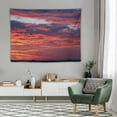 thumbnail image 4 of Sky Tapestry Photo Backdrop Dramatic Sunset Sky With Clouds Over Ocean Nature Tapestries Wall Hanging Home Wall Decorations for Bedroom Living Room Dorm Classroom Office, 4 of 5