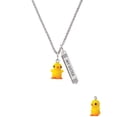 thumbnail image 2 of Delight Jewelry Resin Yellow Chick Silvertone Always My Sister Bar Charm Necklace, 23", 2 of 4