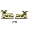 thumbnail image 4 of stanreset 2x AssortedColor Sturdy And Durable Hasp Latch For Tool Box And Suitcase Hasp With Combination Lock golden 65*29mm, 4 of 6