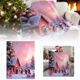 thumbnail image 1 of Manta navideña Manta navideña con pingüinos Manta navideña de invierno Manta informal y suave Manta cálida para la siesta Manta navideña con gorro de Papá Noel (70 x 100 cm), 1 of 7