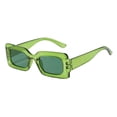 thumbnail image 4 of Gafas de sol rectangulares Yuyangstore anteojos de mujer Verde, 4 of 7