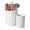 2Pcs Bright White, variant on FUN ELEMENTS Kitchen Utensil Holder, 7.2" Super Large Utensil Crock Heavy and Stable Lace Emboss Ceramic Utensil Holder for Kitchen Counter (Christmas Red)