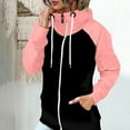 thumbnail image 2 of TJAZFJPA Veste en Shearling pour Femmes, Mode avec Poches Zippées, Veste à Capuche Décontractée, Confortable, Manches Longues, Veste de Soudage, Robe de Maison pour Femmes, 2 of 8