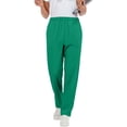 thumbnail image 2 of Women Stretch Straight Leg Pants Elastic Waist Lightweight Work Pants Casual Lounge Athletic Trousers With Pockets, 2 of 8