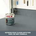 thumbnail image 3 of KILZ 1-Part Epoxy Acrylic Concrete and Garage Floor Paint, Interior/Exterior, Satin, Slate Gray, 1 Gallon, 3 of 8