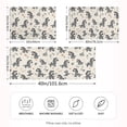thumbnail image 4 of Haosy Satin Pillowcase for Hair and Skin Standard Cooling Silk Pillow Case with Envelope Closure Cartoon Zebras and Leaf 20"x26", 4 of 9