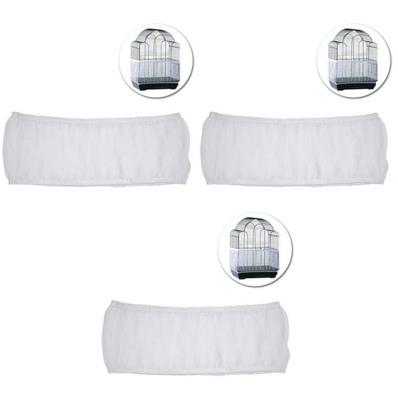 3Pcs Universal Bird Cage Seed Catcher, Seed Catcher Guard Net Cover