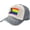 LGBT-124, variant on Progress Pride Rainbow LGBT,LGBTQ Transgender Gay Flags Cowboy Hat Women Men Vintage Washed Baseball Cap Dark Red