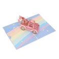 thumbnail image 4 of Love 3D Card Heart Cart Shape Three Dimensional Paper Greeting Card for Valentine's Day Thanksgiving Wedding, 4 of 14