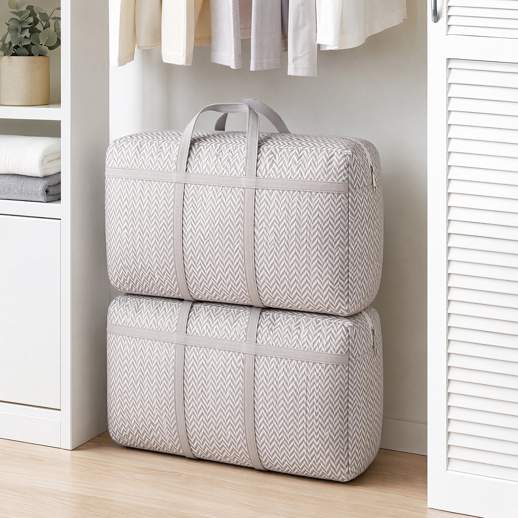 Unique Bargains Large Capacity Pack Sack for Household Arrangement 23.6"x15.7"x9.8" Gray