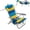 Sunshine, variant on Cooler+ Folding Backpack Beach Chair with 5 Positions, Towel bar, XL Cooler Pouch, Storage Net, Cup and Phone Holde