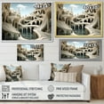 thumbnail image 4 of Designart "Architectural Fantasia Surreal Fractal V" Landscapes Framed Wall Art - Traditional White Surrealism Landscape Entryway Framed Wall Art Print, 4 of 6