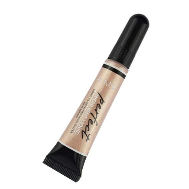 Resaltador Maquillaje Brillo Cosméticos de bronce, Brillo a prueba de agua Brillo Brillo 0.28 onzas Yinane Maquillaje resaltador líquido