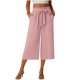 thumbnail image 4 of Pantalones Sueltos para Mujeres de Verano Pata Recta de Color Sólido con Bolsillos Y Cintura Elástica para Pantalones Casuales para Mujeres de Verano, 4 of 6