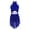 Blue, variant on Women's Sparkly Lyrical Dance Costume Backless Skirted Leotard Modern Contemporary Dancewear Purple S