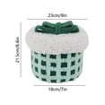 thumbnail image 3 of YHAICO Easter Candy Eggs Small Flower Basket Easter Gifts Bags Egg Storages Cute Cookies Beach Storage for Holiday Picnic Christmas Desktop Covered Snack Storage Box Living Room Clutter Basket, 3 of 6
