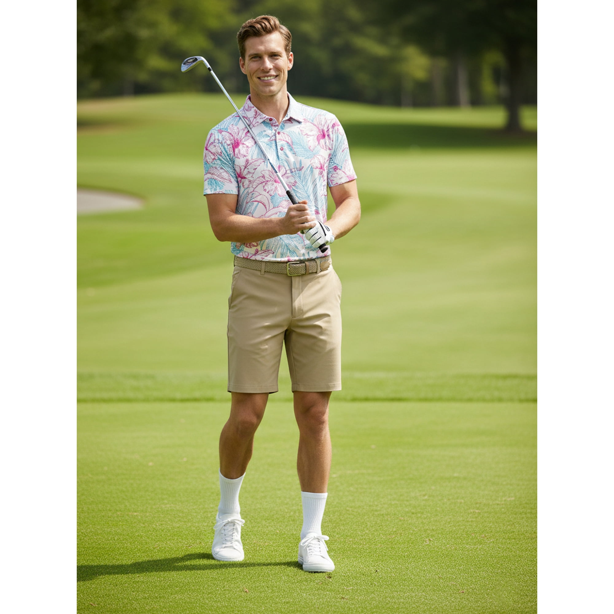 Birdie Bound Men's and Men's Big & Tall Novelty Golf Polos, Sizes XS-4XLT