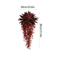 thumbnail image 3 of Cififendec Christmas Artificial Willow Hanging Vine, 31.4"×23.6", Trailing Red Berry Foliage Swag for Indoor Wall Porch Eave Suspended Greenery Arrangement, 3 of 5
