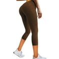 thumbnail image 4 of SELONE Tights for Women Workout Gym Capris Running Sports Yogalicious Utility Dressy Everyday Soft Jeggings Capris Leggings for Women Capri Jeggings for Women Athletic Leggings for Women 11-Orange S, 4 of 5