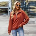thumbnail image 1 of REDHOTYPE Winter Sweatshirt Jacket Zip Stitching Casual Women, 1 of 6