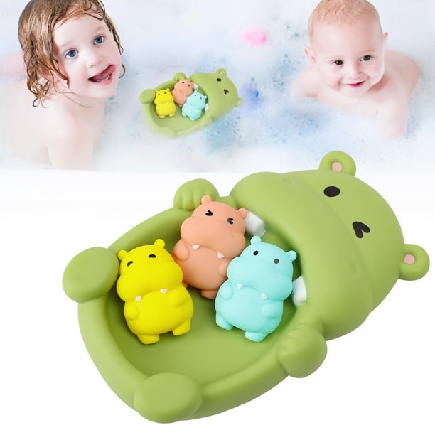 Juguetes De Baño Para Niños. Juguetes De Ducha Con Forma De Animales. Juego De Baño De Goma Blanda. Entretenimiento En El Baño Para Niños Pequeños Y Niños.