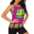 thumbnail image 2 of Lsque Geometry Dash Printed Workout Tank Tops for Women, Athletic Sports Tank Tops, Compression Sleeveless Dry Fit Shirts,Sleeveless Yoga Shirt-Large, 2 of 9