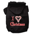 thumbnail image 5 of Christmas Pet Dog  Cat Hoodie Screen Printed, "I Heart Christmas", 5 of 10