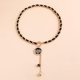 thumbnail image 4 of Gargantilla de terciopelo negro con corazón negro, árbol, sol, cruz, estrella, mariposa, pedante para mujeres y niñas, regalo de joyería para novia, familia y amigos, 4 of 5