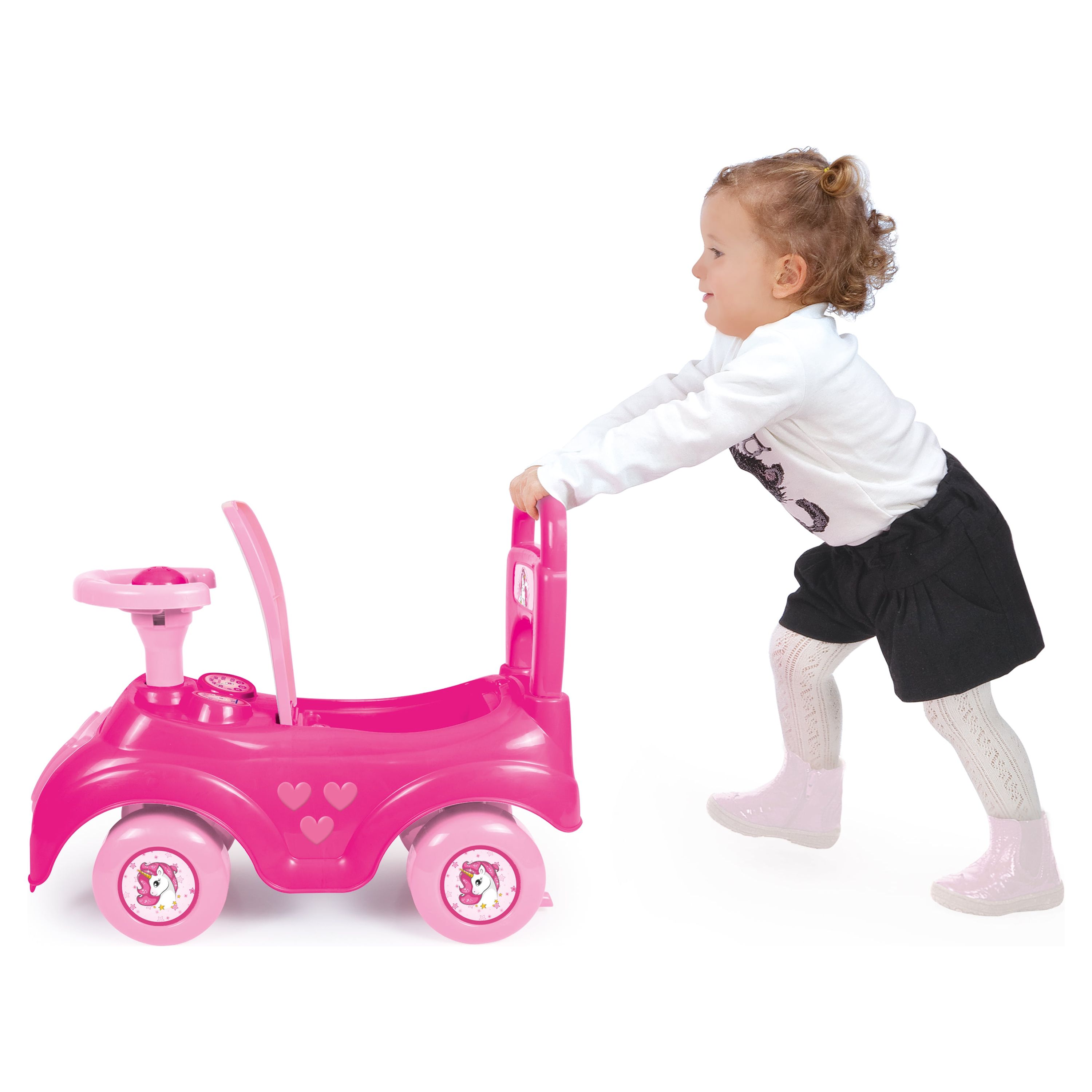 Dolu Toys - Push & Pedal Ride-on's Pink Unicorn Sit and Ride unisex - image 4 of 4