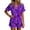Q216 Purple, variant on Angala Halloween Pajamas Women Graphic Pjs Outfits Ladies Pajama set Size L Black