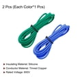 thumbnail image 3 of 18 Calibre Silicona Cable 18AWG Eléctrico Cable Trenzado Cable Flexible Estañado Cobre Cable Alta Temperatura Conexión Cable Azul y Verde 1,5 m/4,92 Pies 2uds, 3 of 7