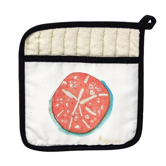 Betsy Drake PT092 Coral Sand Dollar Pot Holder