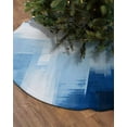 thumbnail image 2 of Blue Christmas Tree Skirt 48 Inches Large Christmas Skirt Tree, Modern Geometric Blue White Oil Painting Abstract Art Tree Skirt Christmas Decorations for Fireplace Party Holidays Indoor Outdoor, 2 of 7