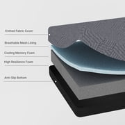 BEHOST 5-in-1 Quad-fold Convertible Sleeper Sofa Bed, 6 Full Size Foldable Floor Mattress for Apartment Dorm Guest Room Camping RV
